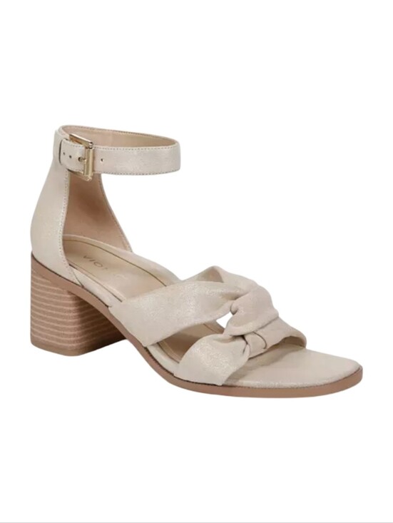 Vionic Shoes - Vionic Women's Maia Sandals in gold metallic leather knotted strap Size 7 New